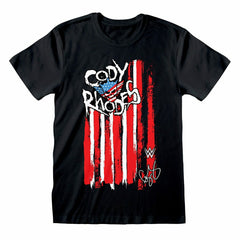 Cody Rhodes Flag WWE T-Shirt Black - Taass discount
