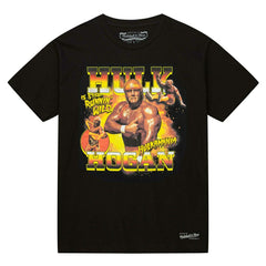 Hulk Hogan Running Wild Mitchell & Ness WWE Legend T-Shirt Black - Taass on sale