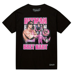 Bret Hitman Hart Forever Mitchell & Ness WWE Legend T-Shirt Black - Taass sale