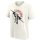 CM Punk WWE Superstar T-Shirt Cream (YOUTH) - Taass outlet