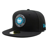 Charlotte FC Team Logo New Era 59FIFTY Fitted MLS Cap Black - Taass for sale