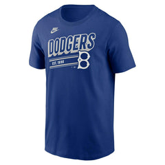 Brooklyn Dodgers MLB Cooperstown Nike Cotton T-Shirt Blue - Taass sale
