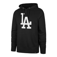Los Angeles Dodgers Logo Backer '47 Burnside MLB Hoodie Black - Taass on sale