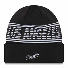 Los Angeles Dodgers Black Colorway 2024 MLB Clubhouse New Era Beanie Knit - Taass Online