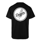 Los Angeles Dodgers Alternate Logo Backer '47 Echo MLB T-Shirt Black - Taass US