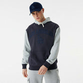 Los Angeles Dodgers Team Patch New Era Oversized MLB Hoodie - Taass Online