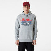 Los Angeles Dodgers Team Graphic New Era MLB Hoodie Gray - Taass US