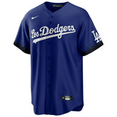 Los Angeles Dodgers Nike City Connect MLB Jersey Blue - Taass on sale