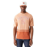 New York Yankees 1996 World Series New Era Oversized MLB T-Shirt Brown - Taass outlet