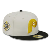 Philadelphia Phillies Two-Tone Stone New Era 59FIFTY Fitted MLB Cap - Taass discount