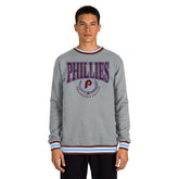Philadelphia Phillies Throwback MLB Crew Sweatshirt Gray - Taass US
