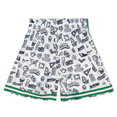 Boston Celtics Doodle Mitchell & Ness Swingman NBA Shorts - Taass sale