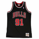 Dennis Rodman #91 Chicago Bulls 1997-98 Swingman NBA Jersey Black - Taass for sale