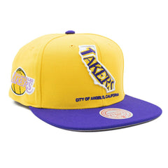 Los Angeles Lakers California Insider Mitchell & Ness Snapback NBA Cap - Taass Online