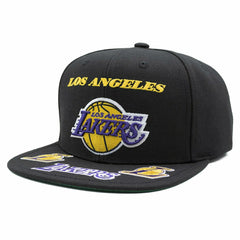 Los Angeles Lakers Front Loaded Mitchell & Ness Snapback NBA Cap Black - Taass outlet