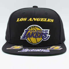 Los Angeles Lakers Front Loaded Mitchell & Ness Snapback NBA Cap Black - Taass outlet