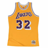 Magic Johnson #32 Los Angeles Lakers 1984-85 Swingman NBA Jersey Yellow - Taass outlet