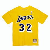 Magic Johnson #32 Los Angeles Lakers Name & Number NBA Tee - Taass on sale