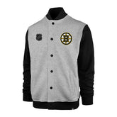 Boston Bruins '47 Burnside Hockey Letterman Track Jacket - Taass sale