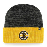 Boston Bruins '47 Two-Tone Brain Freeze Beanie NHL Knit Hat - Taass Online