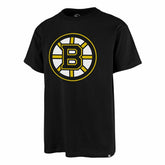 Boston Bruins Team Logo '47 Echo NHL T-Shirt Black - Taass US