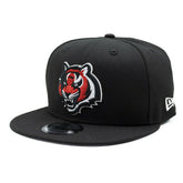 Cincinnati Bengals 3 Color Logo New Era 9FIFTY Snapback NFL Cap Black - Taass Online
