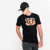 Cincinnati Bengals Team Logo Football NFL T-Shirt Black - Taass Online