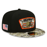 Cleveland Browns 2021 NFL On-Field Salute to Service New Era 59FIFTY Fitted Cap - Taass US