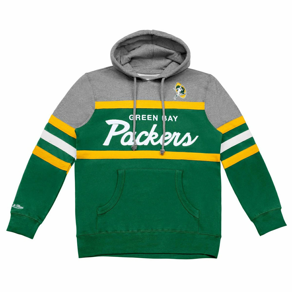 Green Bay Packers Head Coach Mitchell & Ness NFL Throwback Football Hoodie - Taass outlet