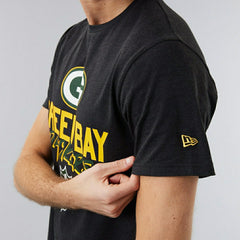 Green Bay Packers Script New Era NFL T-Shirt Black - Taass for sale