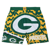 Green Bay Packers Mitchell & Ness Jumbotron 2.0 NFL Shorts - Taass Online