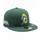Green Bay Packers Throwback First World Championship New Era 59FIFTY Fitted NFL Cap - Taass outlet