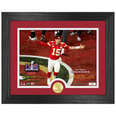Patrick Mahomes Super Bowl LVIII MVP Bronze Coin Framed NFL Photo - Taass US