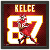 Travis Kelce #87 Kansas City Chiefs Jersey Framed NFL Photo - Taass on sale