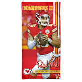 Patrick Mahomes Kansas City Chiefs Spectra NFL Beach Towel - Taass on sale