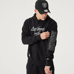 Las Vegas Raiders Script New Era NFL Hoodie Black - Taass US