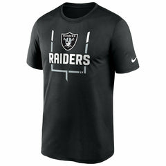 Las Vegas Raiders Goal Post Nike Legend Performance NFL T-Shirt Black - Taass Online