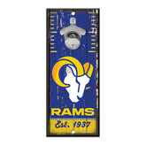 Los Angeles Rams NFL Bottle Opener Sign - Taass US