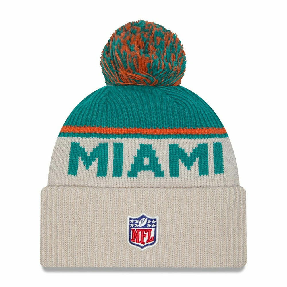 Miami Dolphins Historic 2024 NFL Sideline New Era Sport Knit Hat - Taass for sale