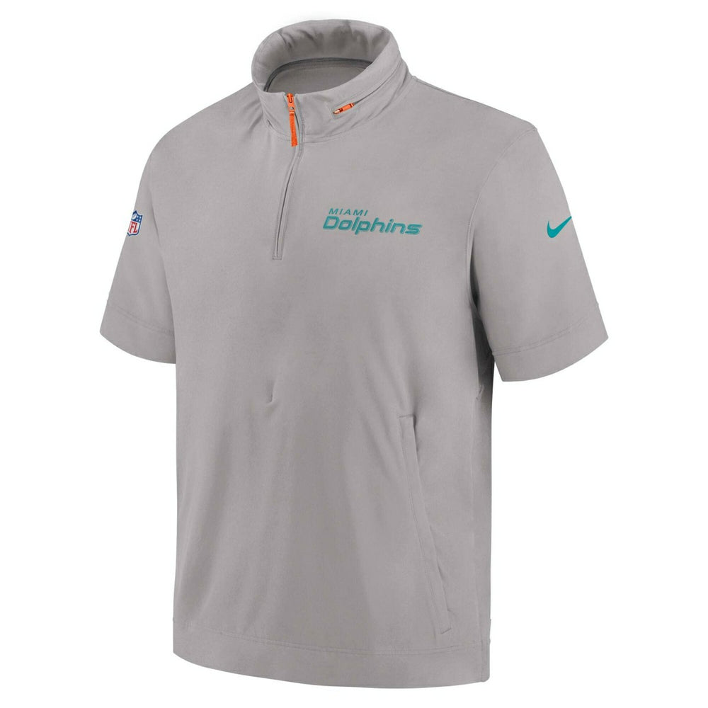 Miami Dolphins 2024 NFL Sideline Nike Lightweight Coach Jacket Gray - Taass sale