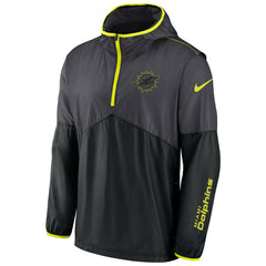 Miami Dolphins Nike VOLT Half-Zip NFL Jacket Black - Taass discount