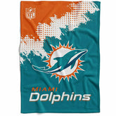 Miami Dolphins Corner Fleece NFL Blanket - Taass on sale