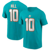 Tyreek Hill #10 Miami Dolphins Nike Player NFL T-Shirt Aqua - Taass Online