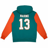 Dan Marino #13 Miami Dolphins N&N Player NFL Hoodie Aqua - Taass Online