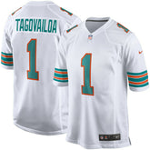 Tua Tagovailoa #1 Miami Dolphins Classic Nike Game NFL Jersey White - Taass discount