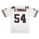 Zach Thomas #54 Miami Dolphins Mitchell & Ness Throwback NFL Jersey White - Taass sale