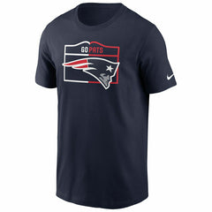 New England Patriots Local Phrase Nike Essential NFL T-Shirt Navy - Taass for sale