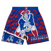 New England Patriots Mitchell & Ness Jumbotron 2.0 NFL Shorts - Taass discount
