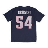 Tedy Bruschi #54 New England Patriots Mitchell & Ness NFL T-Shirt Navy - Taass outlet