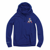 New England Patriots Funnel Neck Pullover NFL Hoodie (WOMEN'S) - Taass discount
